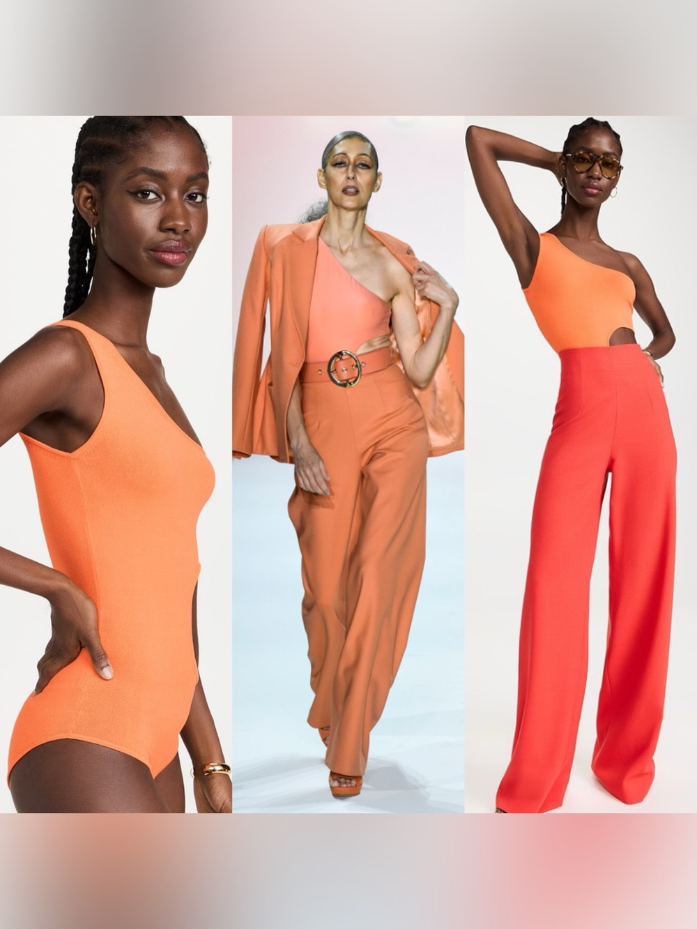 Sergio Hudson One-Shoulder cutout Bodysuit Aso Blake Lively NWT L - Picture 2 of 9